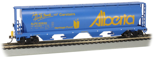 Bachmann 73806 HO Cylindrical Grain Hopper with FRED - Alberta #628311 - Carstairs