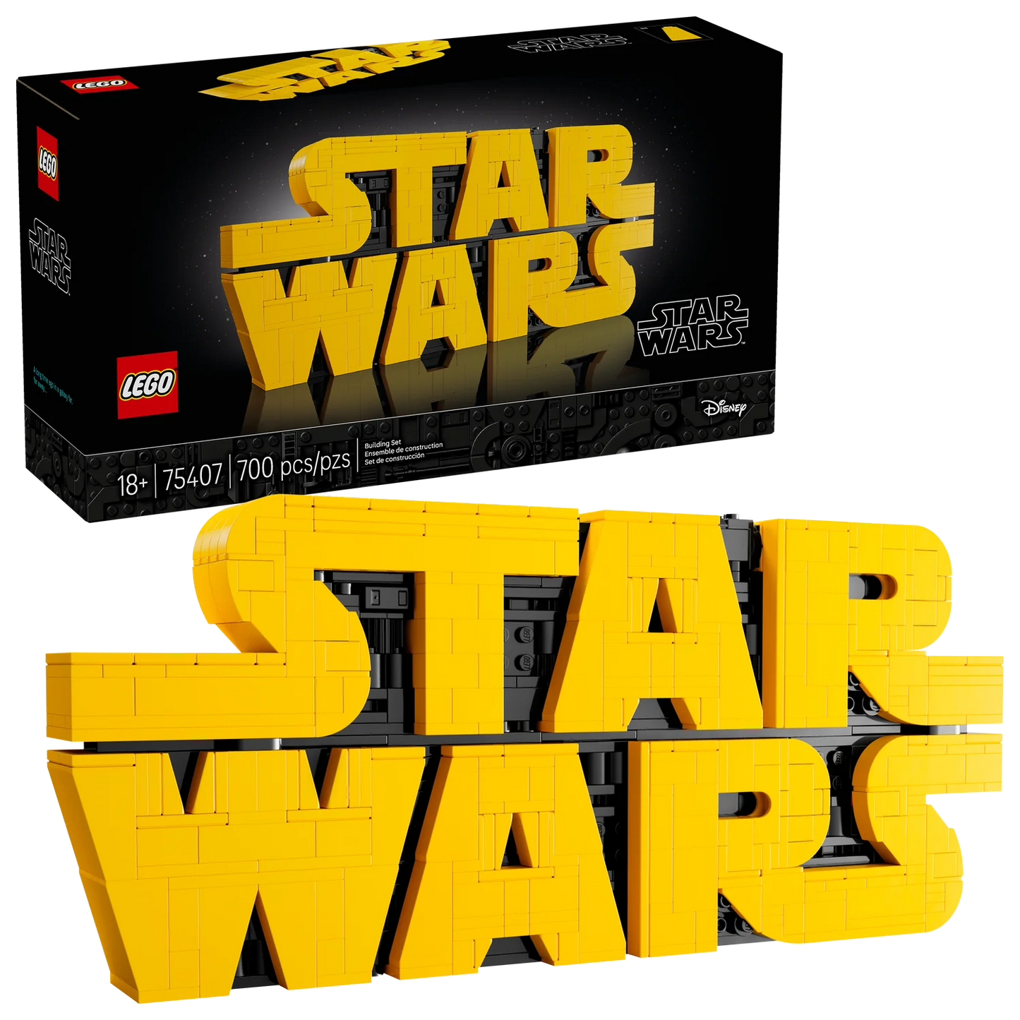 Lego 75407 Star Wars Brick-Built Star Wars Logo Sign