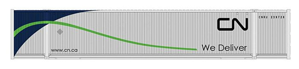 Kato N 53' Ribbed Intermodal Container CN