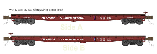 Wheels of Time N 50128 General Purpose Flat Car, Canadian National #665118