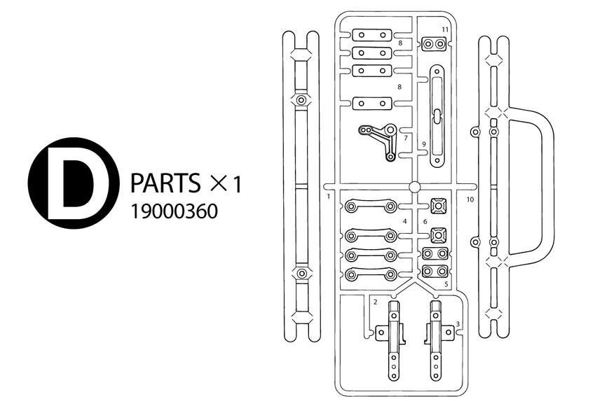 Tamiya 58519 D Parts Bag