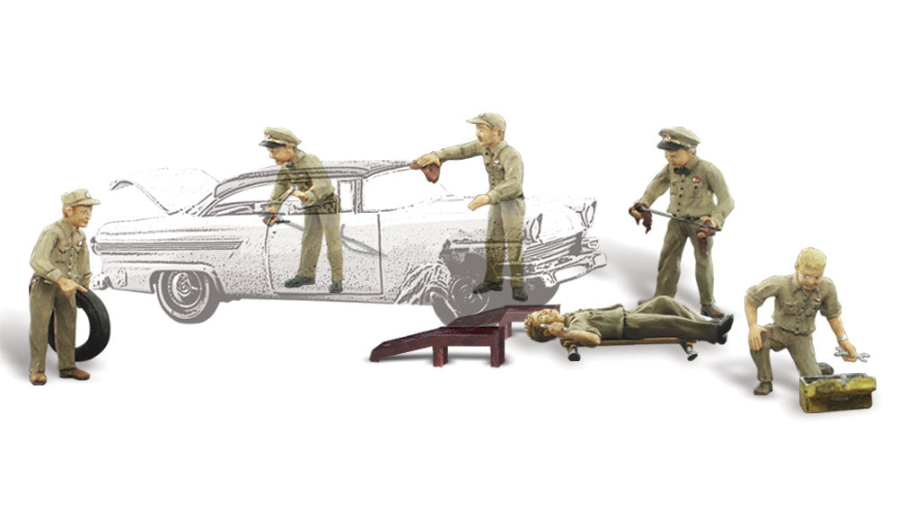 Woodland Scenics Service Station Attendants HO Scale