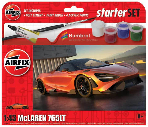 Airfix 1/43 Mclaren 765 Starter Set