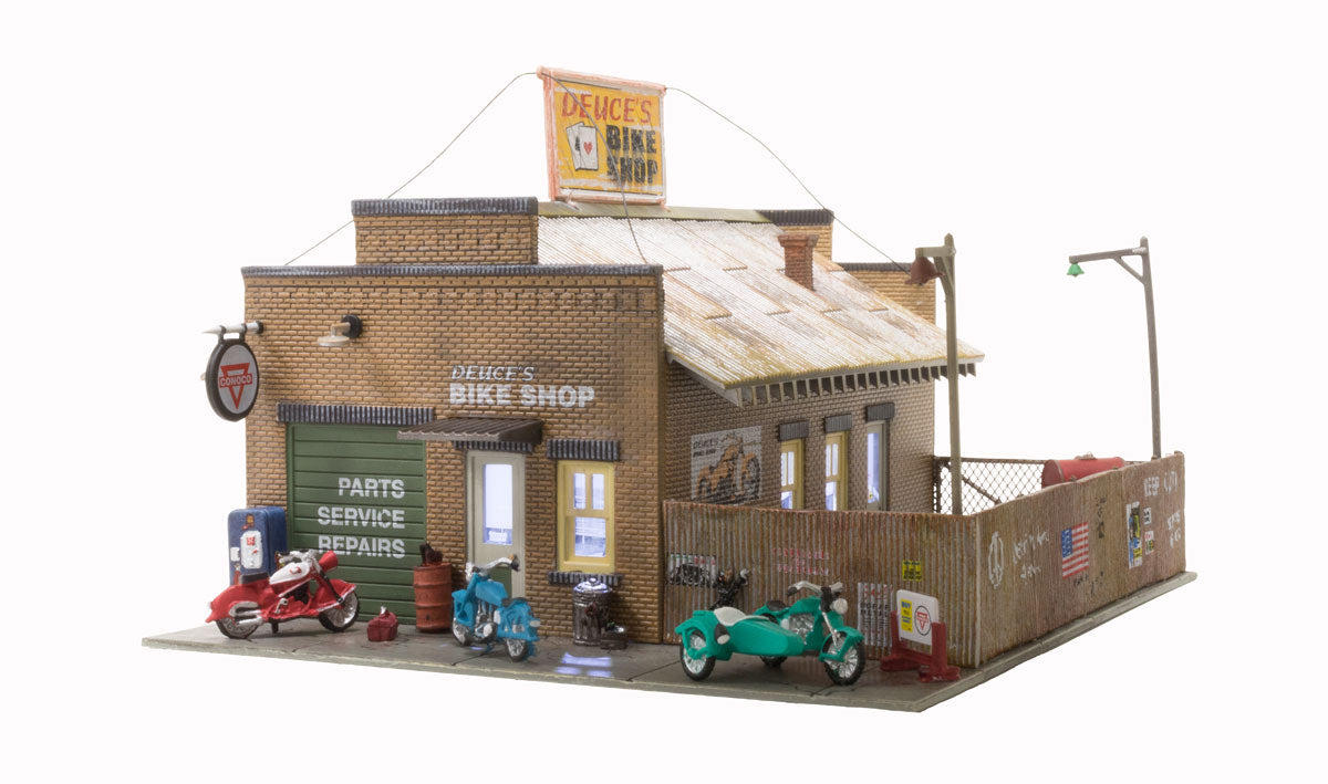 Deuce's Bike Shop - HO Scale