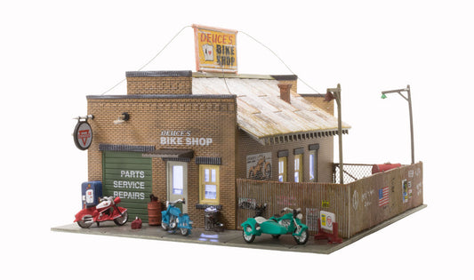 Deuce's Bike Shop - HO Scale