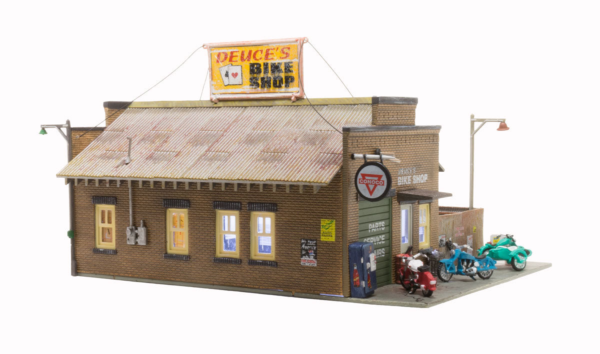 Deuce's Bike Shop - HO Scale