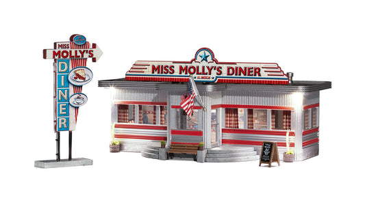 Woodland Scenics Miss Molly's Diner - HO Scale
