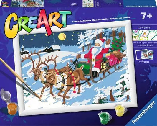 Ravensburger CreArt The Night Before Christmas - Paint by numbers for kids 7 years up