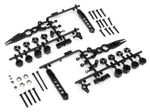 HPI Front Body Mount/Wheel Hub Set (2)