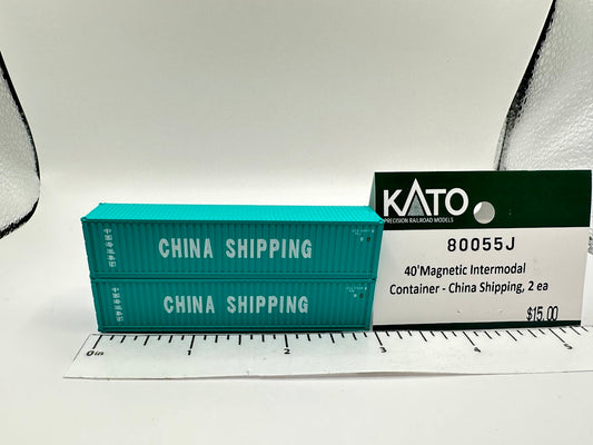 40' magnetic intermodal container - china shipping  (N-Scale)