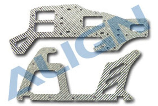 Align H1209 T-Rex 450 CF Upper/Lower Main Frame,Slver