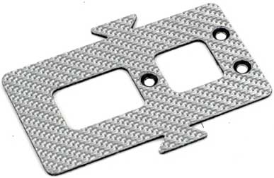 Align H1212 T-Rex 450 C/F Battery Mounting Plate Silver