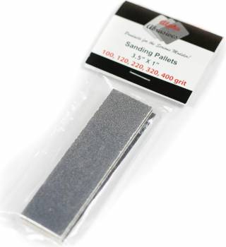 ALPHA ABRASIVES Abrasive Sanding Pallets 100/180/240/320/400 Grits (5)
