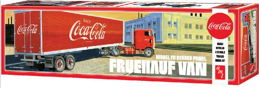 AMT 1/25 Fruehauf Beaded Van Semi Trailer Coca-Cola