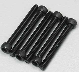 6928 Team Associated SKT HD CAP SCREW 4-40X1 (6)