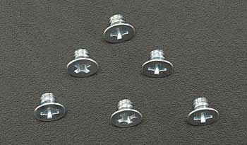 9215 Team Associated Flat Head Machine Screw 6-32x3/16" (6)