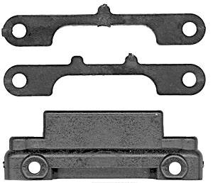9571 Team Associated Rear Arm Mount 3 Degree & Shim Set RC10B4