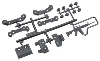 Axial 80100 Chassis Guard/Toe Block Insert Set Fr/Re EXO