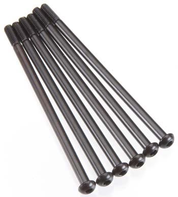 Axial 0128 Hex Socket Button Head Screw Shaft M3x61mm Blk