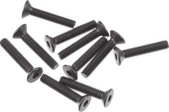 Axial 0147 Hex Socket Flat Head M3x16mm Black (10)