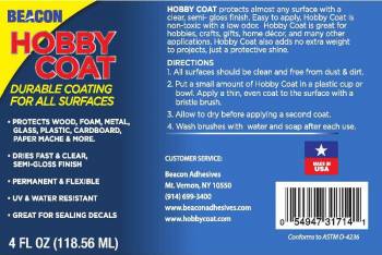 Hobby Coat Semi Gloss Clear Protectant Finish