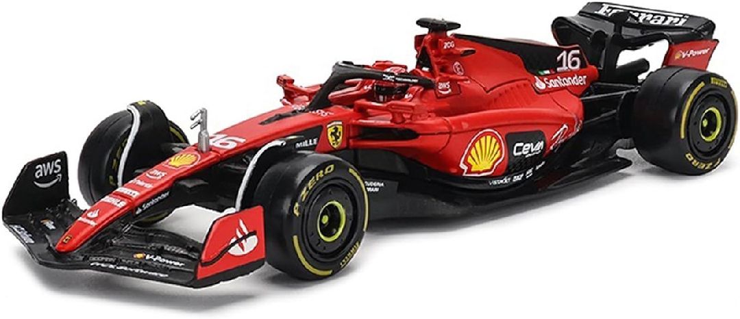 Bburago 1/24 SSFR Ferrari SF-23 (2023) w/ driver (Leclerc #16)