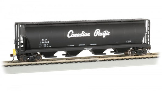Bachmann 73804 HO Cylindrical Grain Hopper with Flashing End of Train Device - Canadian Pacific #386502