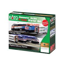 Kato 106-0031 N Scale Chicago Metra MP36PH & Gallery Bi-Level Commuter Series Starter Set