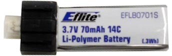 Eflite 70mAh 1S 3.7V 14C LiPo Battery