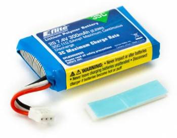 Eflite 300mAh 2S 7.4V 35C LiPo Battery