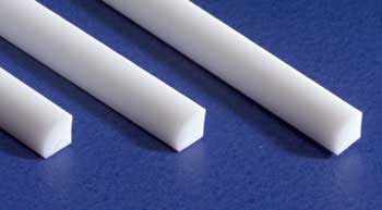 Styrene Quarter Round .030 (5) By EVERGREEN SCALE MODELS