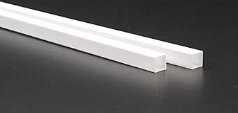 Styrene Square Tube .375 3/8 (2) By EVERGREEN SCALE MODELS