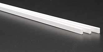 Styrene Rectangle Tube .125 x .250 (3) By EVERGREEN SCALE MODELS
