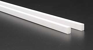 Styrene Rectangle Tube .188 x .312 (2) By EVERGREEN SCALE MODELS