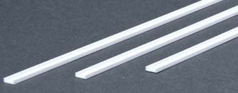 Styrene Channel .250 6.4mm (3) By EVERGREEN SCALE MODELS