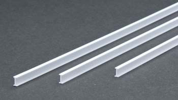 Styrene I-Beam .250 6.4mm (2) By EVERGREEN SCALE MODELS