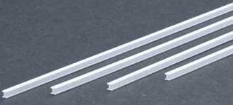 Styrene H-Column .100 (4) By EVERGREEN SCALE MODELS