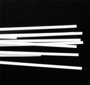 Styrene 1x6 HO Strips (10) By EVERGREEN SCALE MODELS