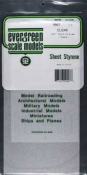 Clear Sheet .015 6x12 (2) By EVERGREEN SCALE MODELS