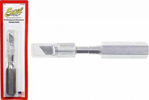 Excel Hexagonal Aluminum Handle #6 Knife w/Cap EXL16006