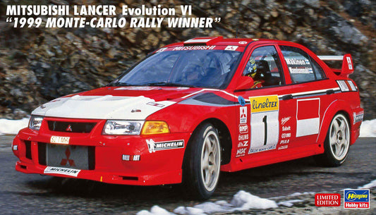 Hasegawa 1/24 Mitsubishi Lancer Evolution Vi 1999 Monte-Carlo