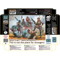 MASTER BOX 1/35 Desert Battle Series. Skull Clan - New Amazons. This is not the place for strangers!