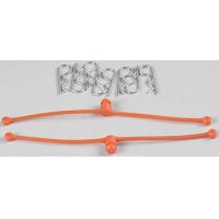 Du-Bro 2252 BODY KLIP RETAINERS Orange (2)