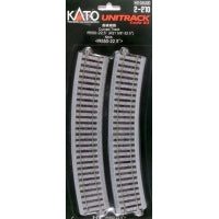 H0 Kato Unitrack 2-210 Curve 4 pc(s)