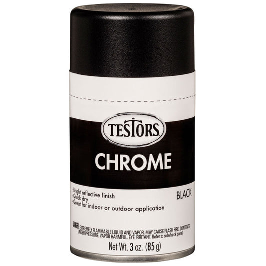 Testors craft 3oz chrome spray - black