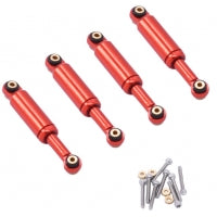 Hobby Details Aluminum Shocks for Axial SCX24 (4)(Red)