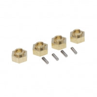 Hobby Details Axial SCX24 Brass 3mm Wheel Hex (4)