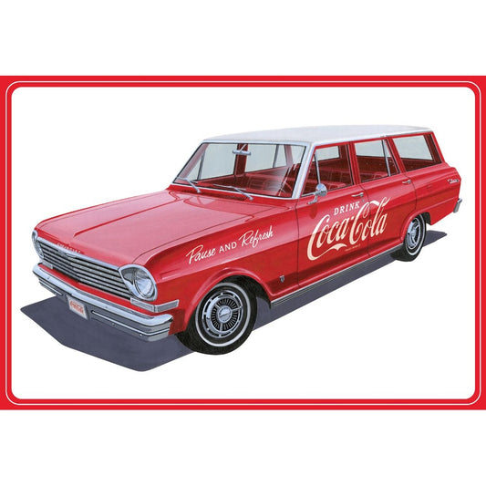 AMT 1/25 Scale 1963 Chevy II Nova With Crates Coke