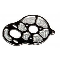 91602 Team Associated FT Front Motor Plate, black, 3 gear