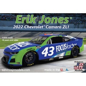 Salvinos JR Models 1/24 GMS Racing Erik Jones 2022 camaro - primary Livery model Kit